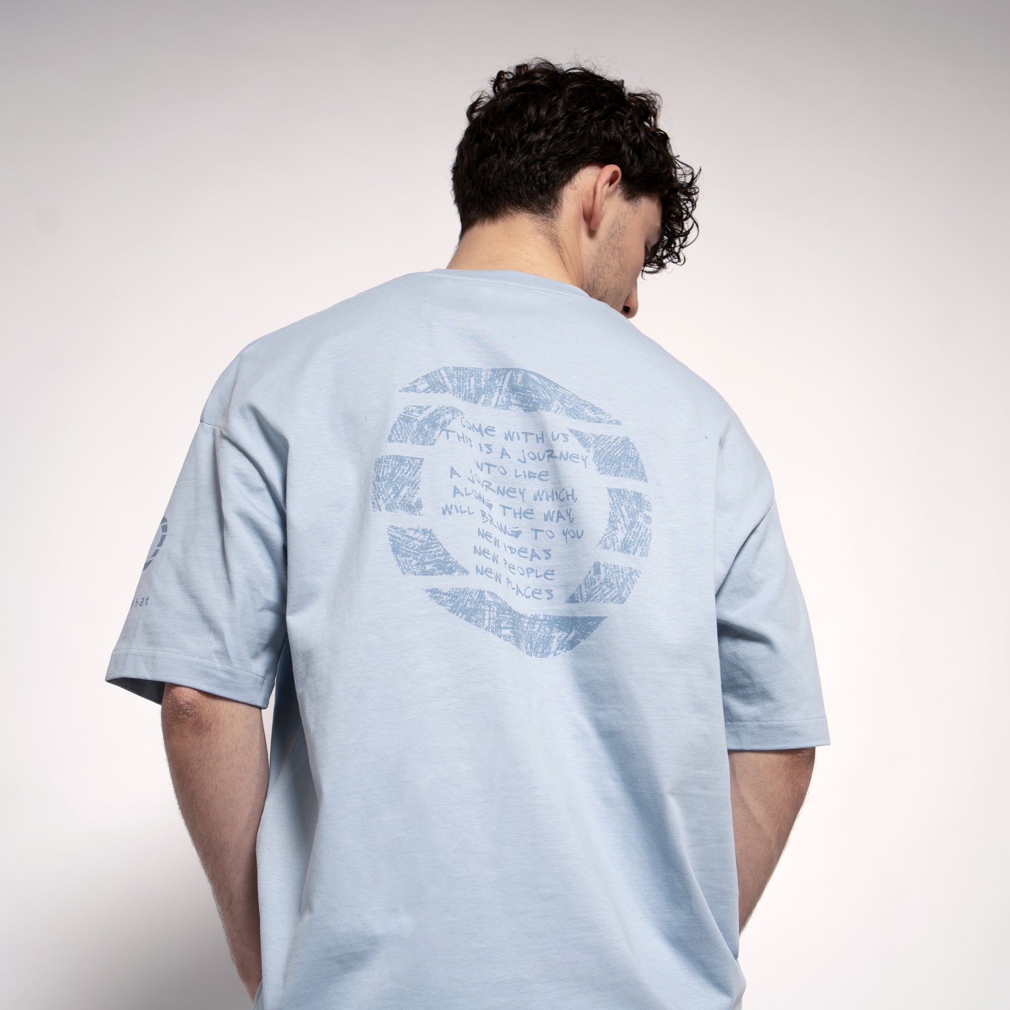 T-shirt Uomo Oversize Acquamarine