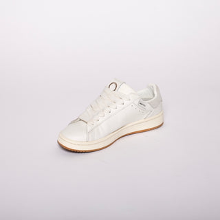 Sneakers in pelle con logo laterale colore Bianco