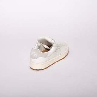 Sneakers in pelle con logo laterale colore Bianco