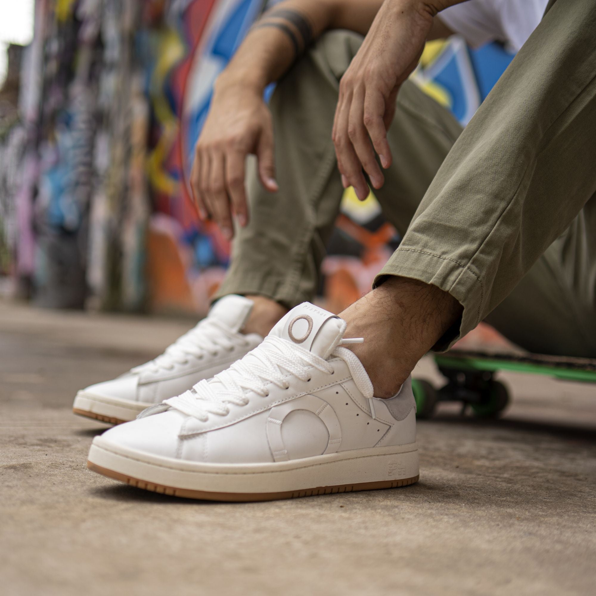 Scarpe Bianche Sneakers Uomo Bianche Suola Alta Scarpe Uomo