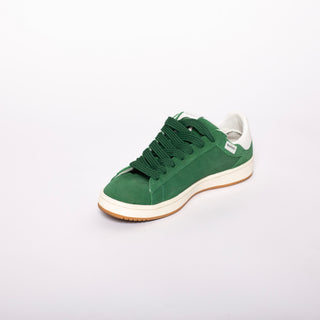 Sneakers in pelle con logo laterale colore Verde